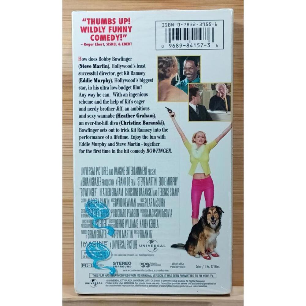 Bowfinger VHS Tape - Comedy Film Starring Steve Martin and Eddie Murphy - Picture 2 of 7